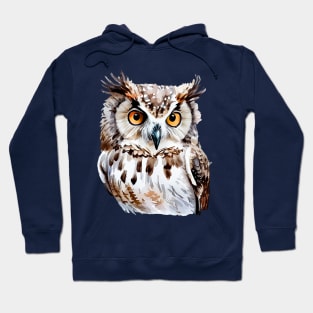 Watercolor Mysterious Owl Hoodie